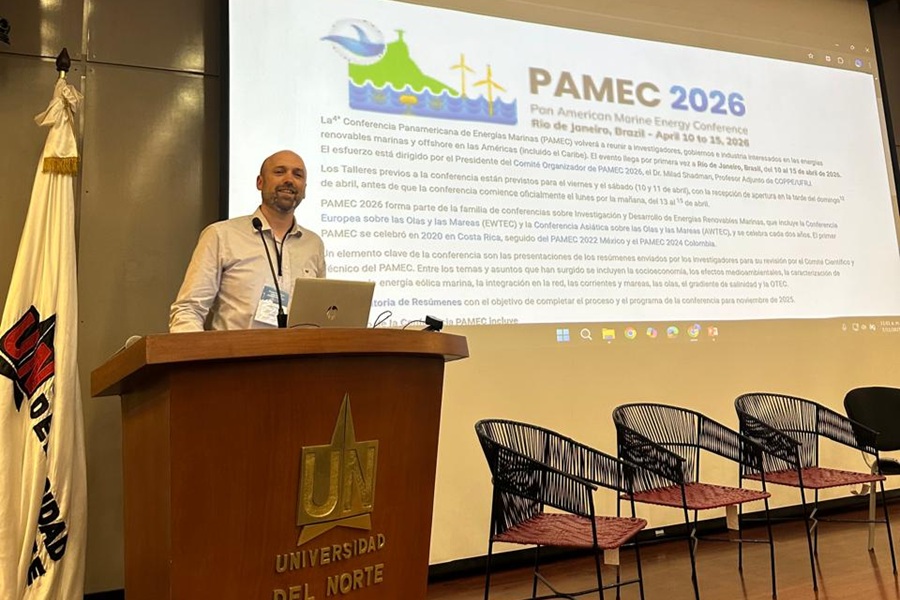 Académico UACh participa en conferencia internacional que impulsa el desarrollo de la energía eólica marina en Latinoamérica