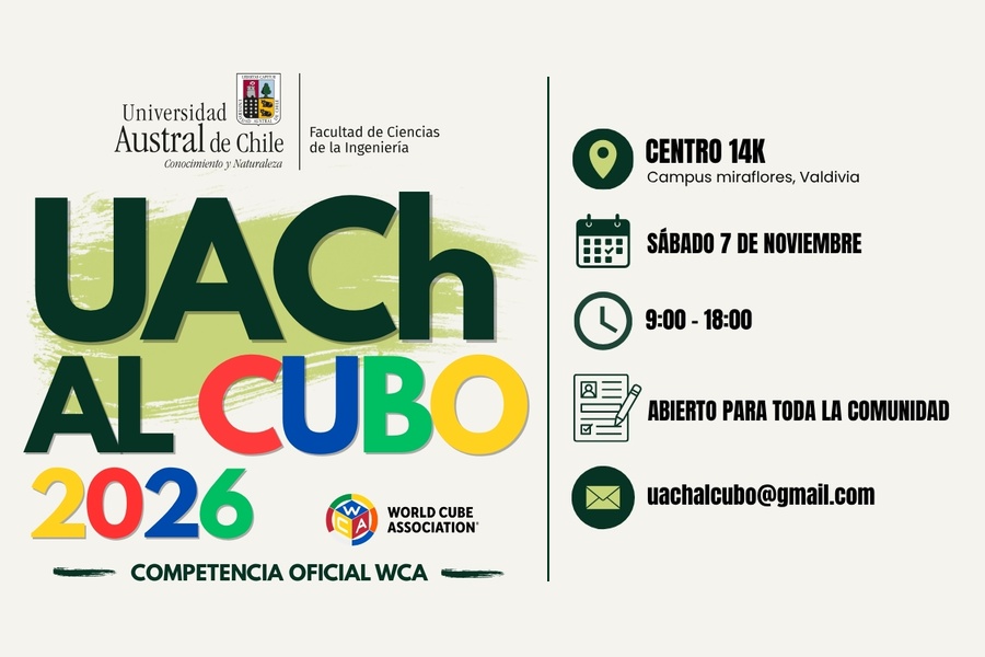 UACh al Cubo llevará la primera competencia de speedcubing a Valdivia